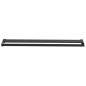 Parete Doccia Walk in Mensola Nera 90x195cm Vetro ESG Alluminio Parete Doccia Walk in Mensola Nera 90x195cm Vetro ESG Alluminio