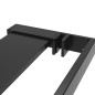 Parete Doccia Walk in Mensola Nera 90x195cm Vetro ESG Alluminio Parete Doccia Walk in Mensola Nera 90x195cm Vetro ESG Alluminio