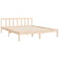 vidaXL Giroletto con Testiera 5FT King Size in Legno Massello vidaXL Giroletto con Testiera 5FT King Size in Legno Massello
