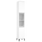 Set Mobili da Bagno 3 pz Bianco in Legno Multistrato Set Mobili da Bagno 3 pz Bianco in Legno Multistrato