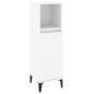 Set Mobili da Bagno 3 pz Bianco in Legno Multistrato Set Mobili da Bagno 3 pz Bianco in Legno Multistrato
