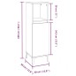 Set Mobili da Bagno 3 pz Bianco in Legno Multistrato Set Mobili da Bagno 3 pz Bianco in Legno Multistrato