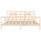 vidaXL Giroletto con Testiera Super King Size in Legno Massello vidaXL Giroletto con Testiera Super King Size in Legno Massello