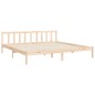 vidaXL Giroletto con Testiera Super King Size in Legno Massello vidaXL Giroletto con Testiera Super King Size in Legno Massello