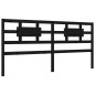 vidaXL Giroletto con Testiera Nero 200x200 cm in Legno Massello vidaXL Giroletto con Testiera Nero 200x200 cm in Legno Massello