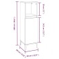 Set Mobili da Bagno 3 pz Grigio Sonoma in Legno Multistrato Set Mobili da Bagno 3 pz Grigio Sonoma in Legno Multistrato