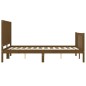 vidaXL Giroletto con Testiera Miele 4FT Small Double in Legno Massello vidaXL Giroletto con Testiera Miele 4FT Small Double in Legno Massello