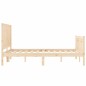 vidaXL Giroletto con Testiera 120x200 cm in Legno Massello vidaXL Giroletto con Testiera 120x200 cm in Legno Massello