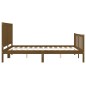 vidaXL Giroletto con Testiera Miele 5FT King Size in Legno Massello vidaXL Giroletto con Testiera Miele 5FT King Size in Legno Massello