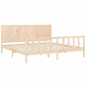 vidaXL Giroletto con Testiera 200x200 cm in Legno Massello vidaXL Giroletto con Testiera 200x200 cm in Legno Massello