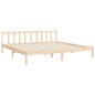 vidaXL Giroletto con Testiera 200x200 cm in Legno Massello vidaXL Giroletto con Testiera 200x200 cm in Legno Massello