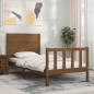 vidaXL Giroletto con Testiera Miele 3FT Single in Legno Massello
