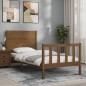 vidaXL Giroletto con Testiera Miele 3FT Single in Legno Massello