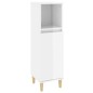 Set Mobili da Bagno 3 pz Bianco Lucido in Legno Multistrato Set Mobili da Bagno 3 pz Bianco Lucido in Legno Multistrato