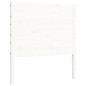 vidaXL Giroletto con Testiera Bianco 90x200 cm in Legno Massello vidaXL Giroletto con Testiera Bianco 90x200 cm in Legno Massello