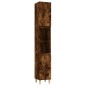 Set Mobili da Bagno 3 pz Rovere Fumo in Legno Multistrato Set Mobili da Bagno 3 pz Rovere Fumo in Legno Multistrato