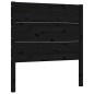 vidaXL Giroletto con Testiera Nero 90x200 cm in Legno Massello vidaXL Giroletto con Testiera Nero 90x200 cm in Legno Massello