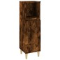 Set Mobili da Bagno 3 pz Rovere Fumo in Legno Multistrato Set Mobili da Bagno 3 pz Rovere Fumo in Legno Multistrato
