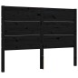 vidaXL Giroletto con Testiera Nero 120x200 cm in Legno Massello
