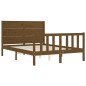 vidaXL Giroletto con Testiera Miele 140x200 cm in Legno Massello vidaXL Giroletto con Testiera Miele 140x200 cm in Legno Massello