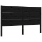 vidaXL Giroletto con Testiera Nero 5FT King Size in Legno Massello