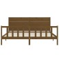 vidaXL Giroletto con Testiera Miele 6FT Super King in Legno Massello vidaXL Giroletto con Testiera Miele 6FT Super King in Legno Massello