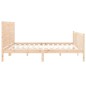 vidaXL Giroletto con Testiera 200x200 cm in Legno Massello vidaXL Giroletto con Testiera 200x200 cm in Legno Massello