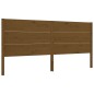 vidaXL Giroletto con Testiera Miele 200x200 cm in Legno Massello vidaXL Giroletto con Testiera Miele 200x200 cm in Legno Massello