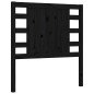 vidaXL Giroletto con Testiera Nero Small Single in Legno Massello vidaXL Giroletto con Testiera Nero Small Single in Legno Massello