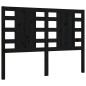 vidaXL Giroletto con Testiera Nero 4FT Small Double in Legno Massello vidaXL Giroletto con Testiera Nero 4FT Small Double in Legno Massello