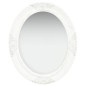 Specchio da Parete Stile Barocco 50x60 cm Bianco Specchio da Parete Stile Barocco 50x60 cm Bianco