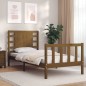 vidaXL Giroletto con Testiera Miele 90x200 cm in Legno Massello vidaXL Giroletto con Testiera Miele 90x200 cm in Legno Massello