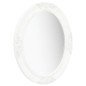 Specchio da Parete Stile Barocco 50x60 cm Bianco Specchio da Parete Stile Barocco 50x60 cm Bianco