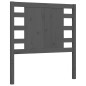 vidaXL Giroletto con Testiera Grigio 100x200 cm in Legno Massello vidaXL Giroletto con Testiera Grigio 100x200 cm in Legno Massello