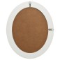 Specchio da Parete Stile Barocco 50x60 cm Bianco Specchio da Parete Stile Barocco 50x60 cm Bianco