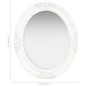 Specchio da Parete Stile Barocco 50x60 cm Bianco Specchio da Parete Stile Barocco 50x60 cm Bianco