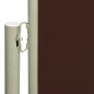 Tenda da Sole Laterale Retrattile per Patio 180x600 cm Marrone Tenda da Sole Laterale Retrattile per Patio 180x600 cm Marrone
