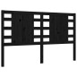 vidaXL Giroletto con Testiera Nero 5FT King Size in Legno Massello vidaXL Giroletto con Testiera Nero 5FT King Size in Legno Massello