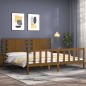 vidaXL Giroletto con Testiera Miele 6FT Super King in Legno Massello vidaXL Giroletto con Testiera Miele 6FT Super King in Legno Massello