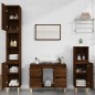 Set Mobili da Bagno 3 pz Rovere Marrone in Legno Multistrato Set Mobili da Bagno 3 pz Rovere Marrone in Legno Multistrato