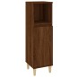 Set Mobili da Bagno 3 pz Rovere Marrone in Legno Multistrato Set Mobili da Bagno 3 pz Rovere Marrone in Legno Multistrato