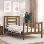 vidaXL Giroletto con Testiera Miele 90x200 cm in Legno Massello vidaXL Giroletto con Testiera Miele 90x200 cm in Legno Massello