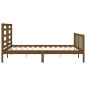 vidaXL Giroletto con Testiera Miele 5FT King Size in Legno Massello vidaXL Giroletto con Testiera Miele 5FT King Size in Legno Massello