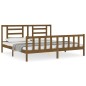 vidaXL Giroletto con Testiera Miele 6FT Super King in Legno Massello vidaXL Giroletto con Testiera Miele 6FT Super King in Legno Massello