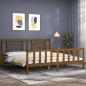 vidaXL Giroletto con Testiera Miele 6FT Super King in Legno Massello vidaXL Giroletto con Testiera Miele 6FT Super King in Legno Massello