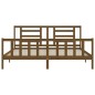 vidaXL Giroletto con Testiera Miele 6FT Super King in Legno Massello vidaXL Giroletto con Testiera Miele 6FT Super King in Legno Massello