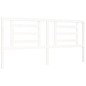 vidaXL Giroletto con Testiera Bianco 200x200 cm in Legno Massello vidaXL Giroletto con Testiera Bianco 200x200 cm in Legno Massello