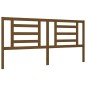 vidaXL Giroletto con Testiera ambra 200x200 cm in Legno Massello vidaXL Giroletto con Testiera ambra 200x200 cm in Legno Massello