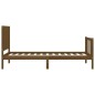 vidaXL Giroletto con Testiera Miele 3FT Single in Legno Massello vidaXL Giroletto con Testiera Miele 3FT Single in Legno Massello