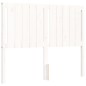 vidaXL Giroletto con Testiera Bianco Small Double Legno Massello vidaXL Giroletto con Testiera Bianco Small Double Legno Massello